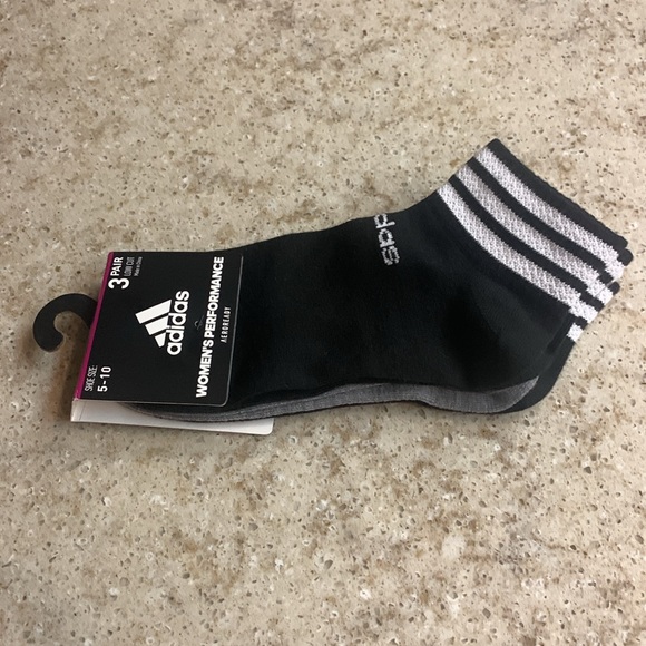 New Adidas Women’s Performance Aeroready 3 Pair Low Cut Socks - Picture 3 of 5